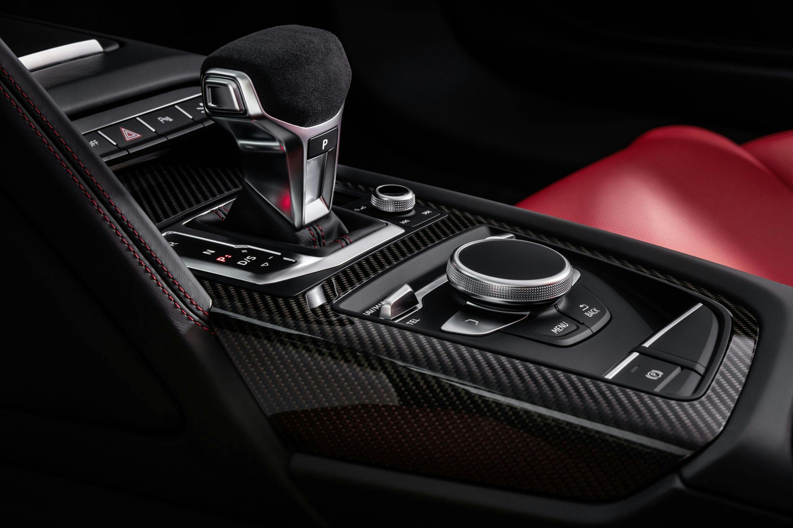 2021 Audi R8 Panther Edition gear selector