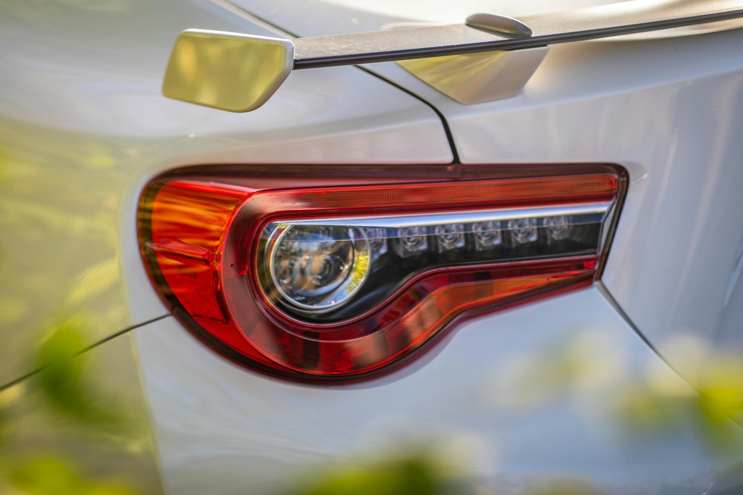 2020 Toyota 86 GT rear wing taillight detail