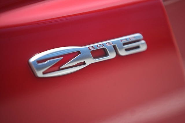 C6 Z06 505hp emblem