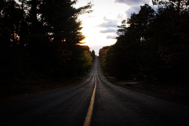 ontario back road highway two lane