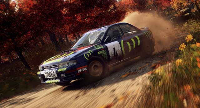 forza subaru rally racing simulation front three-quarter game action