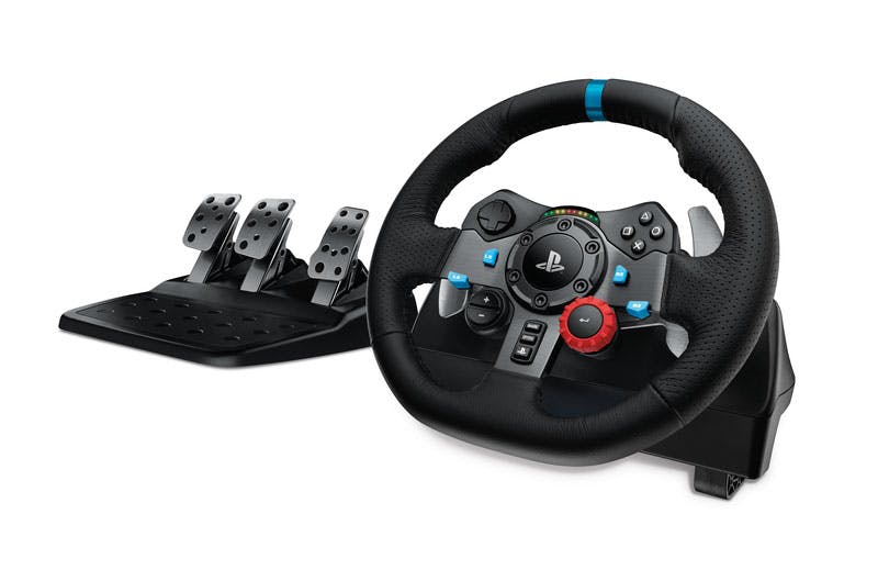 playstation car racing simulation controller wheel pedals