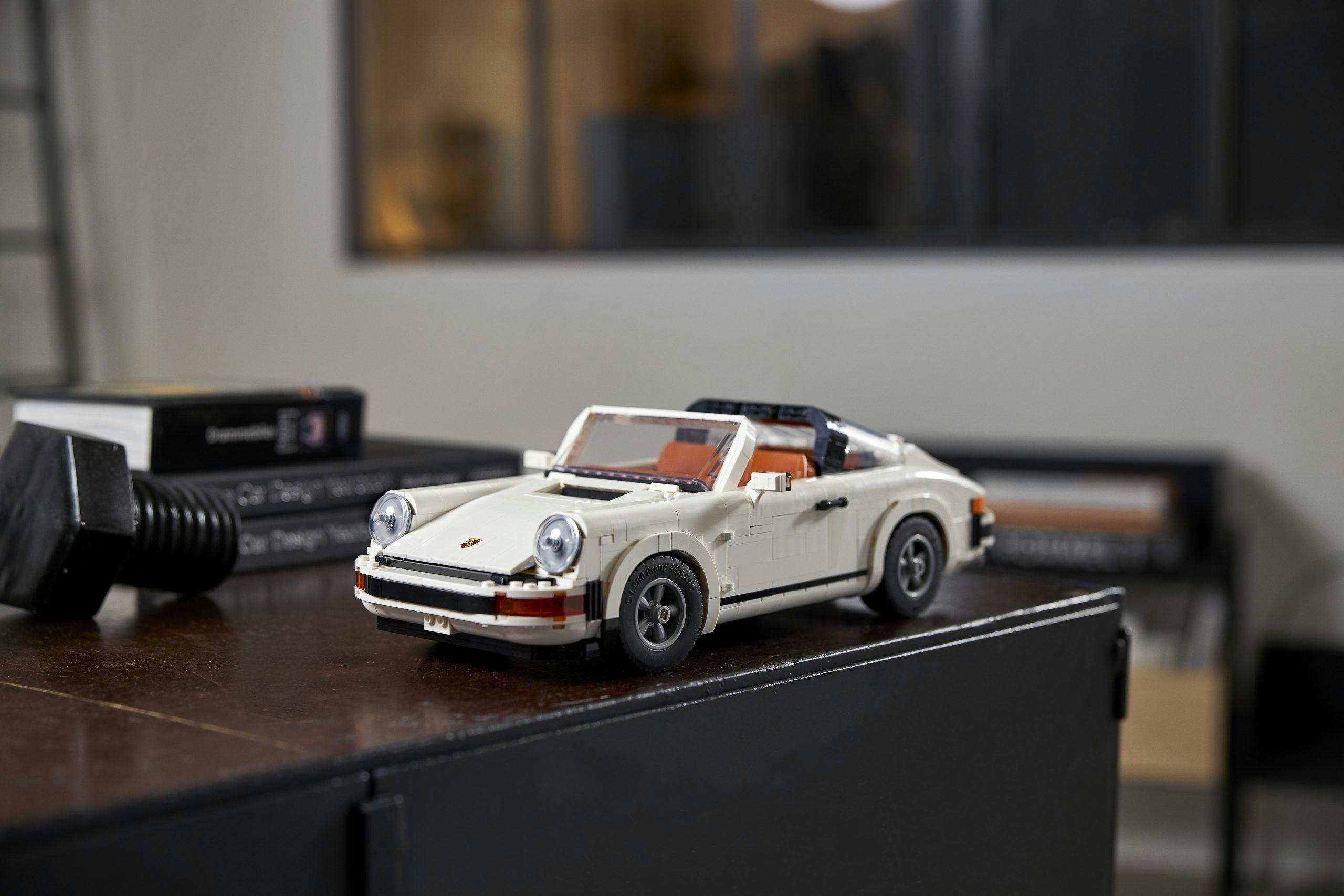 Lego Porsche 911 two-in-one set Targa desk