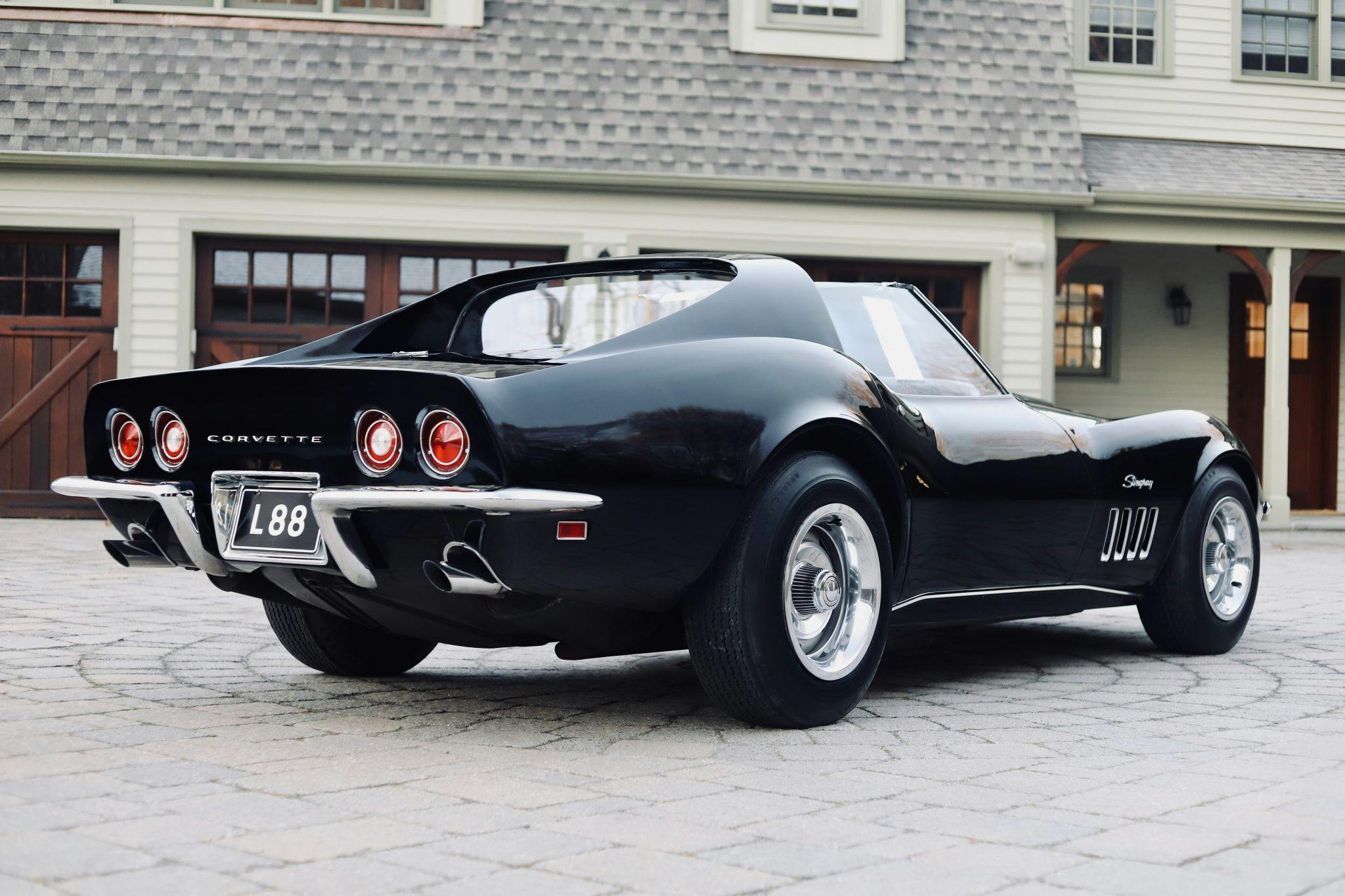 1969 Chevrolet Corvette L88 coupe Tuxedo Black rear