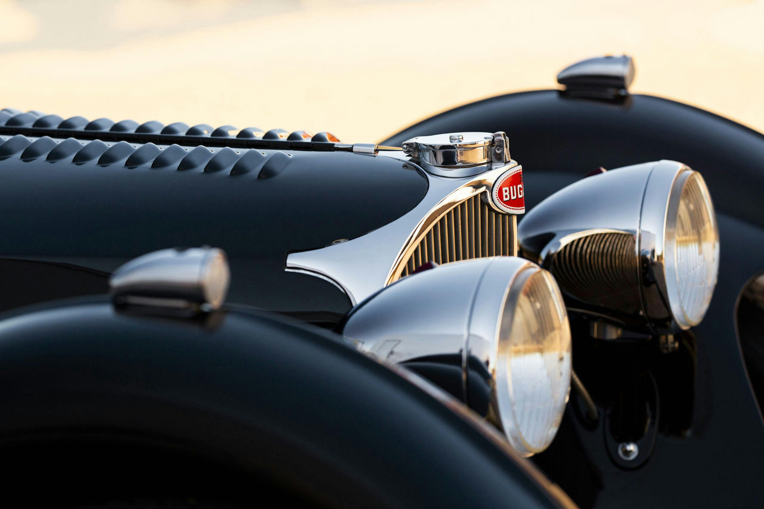 Bugatti Type 57SC Tourer front details