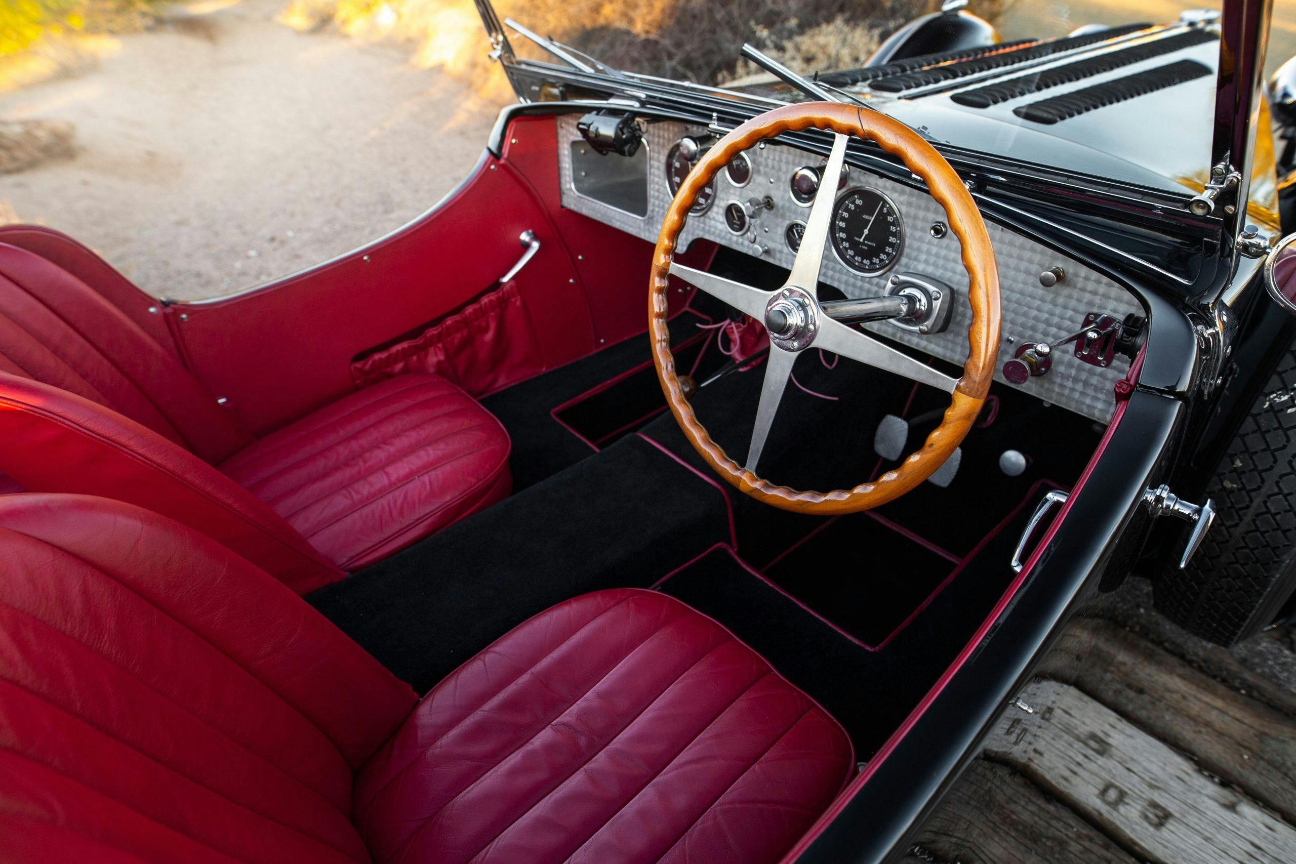 Bugatti Type 57SC Tourer interior