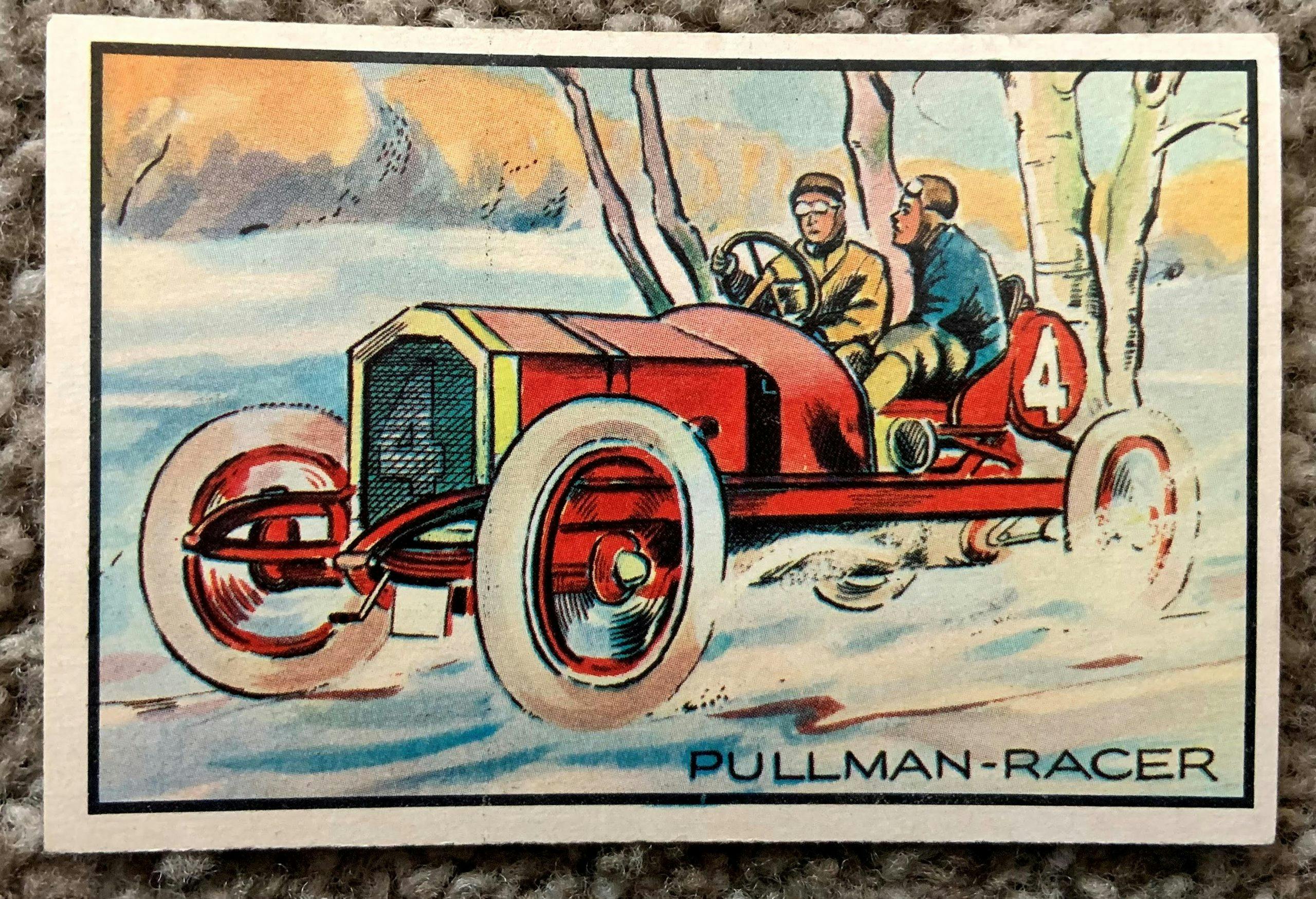 1953 Bowman Antique Autos - No. 3 Pullman Racer front