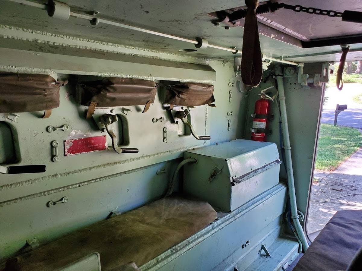 1966 XM734 APC side profile interior cargo area