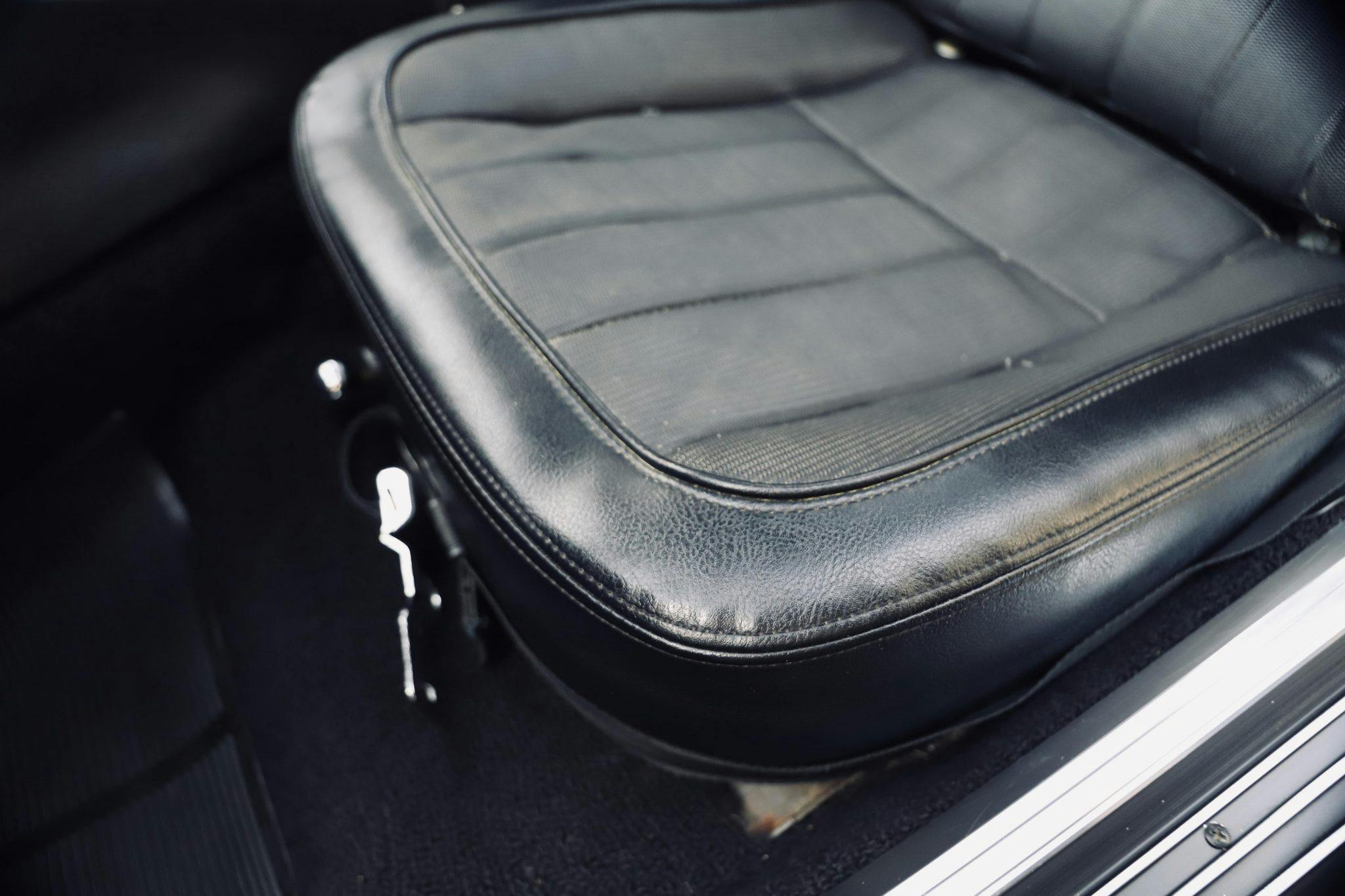 1969 Chevrolet Corvette L88 coupe Tuxedo Black interior driver seat