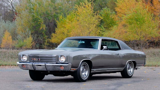 1970 Chevrolet Monte Carlo SS 454 front three-quarter