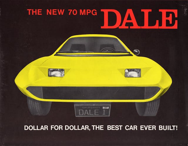 1975 Dale Three Wheel Car Brochure