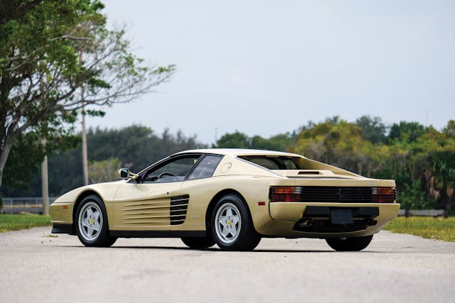 1988 Ferrari Testarossa rear three-quarter