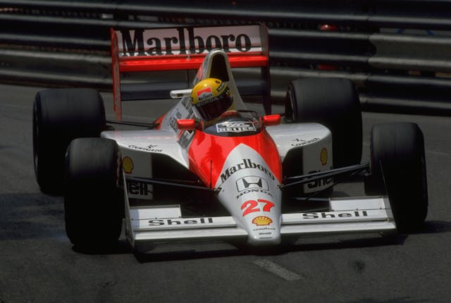 Ayrton Senna front dynamic action