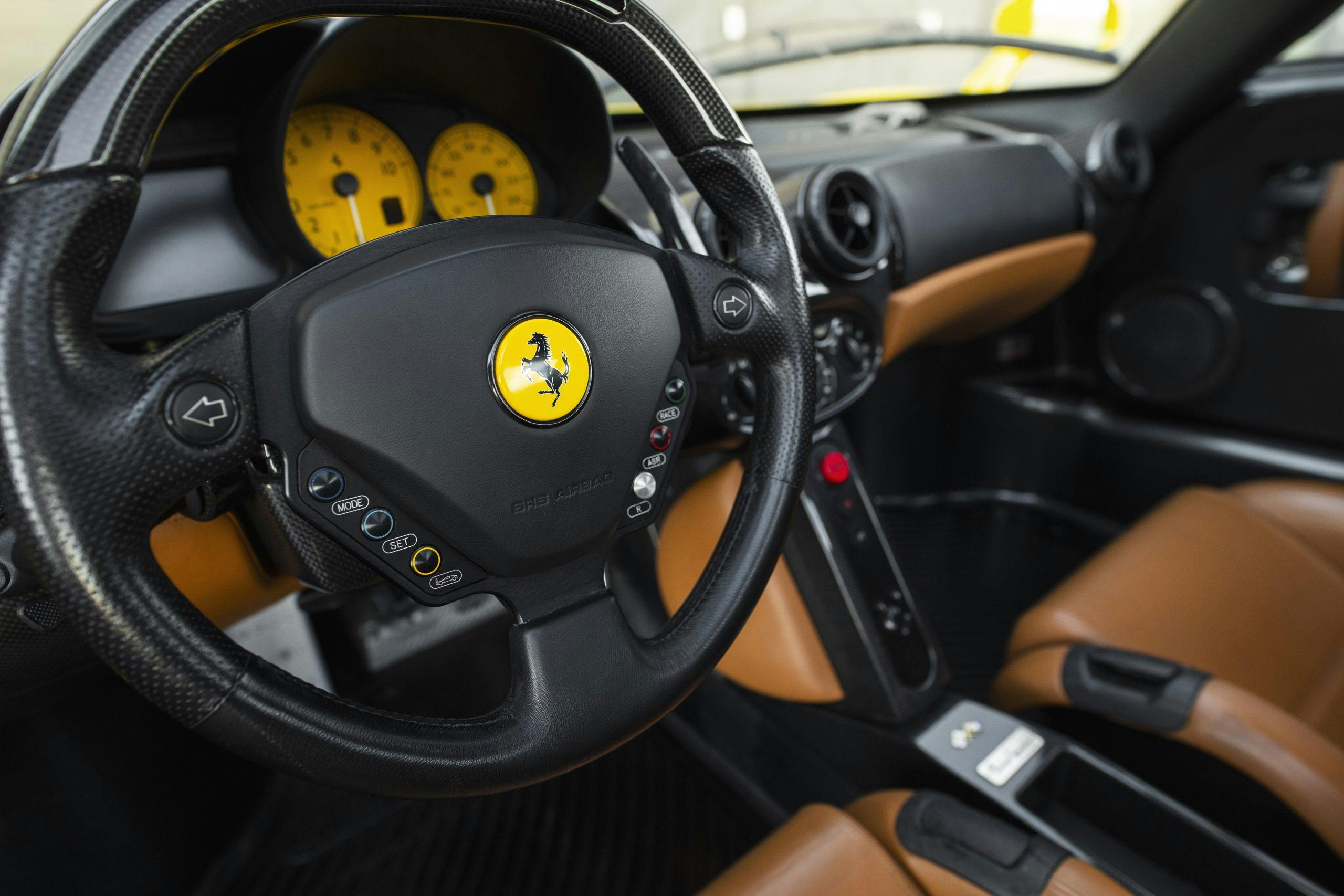 Ferrari Enzo interior steering wheel