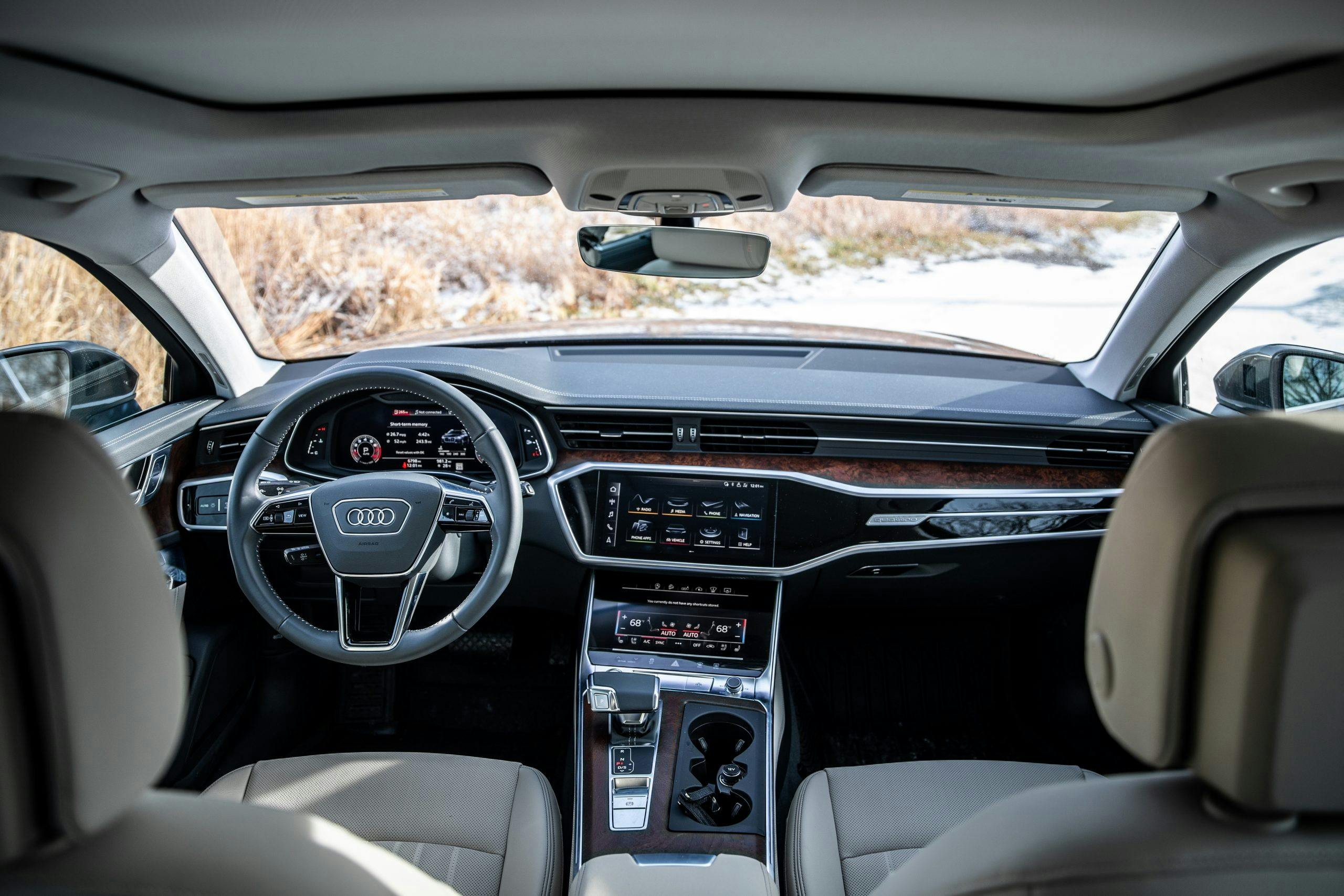2020 Audi A6 allroad interior wide shot