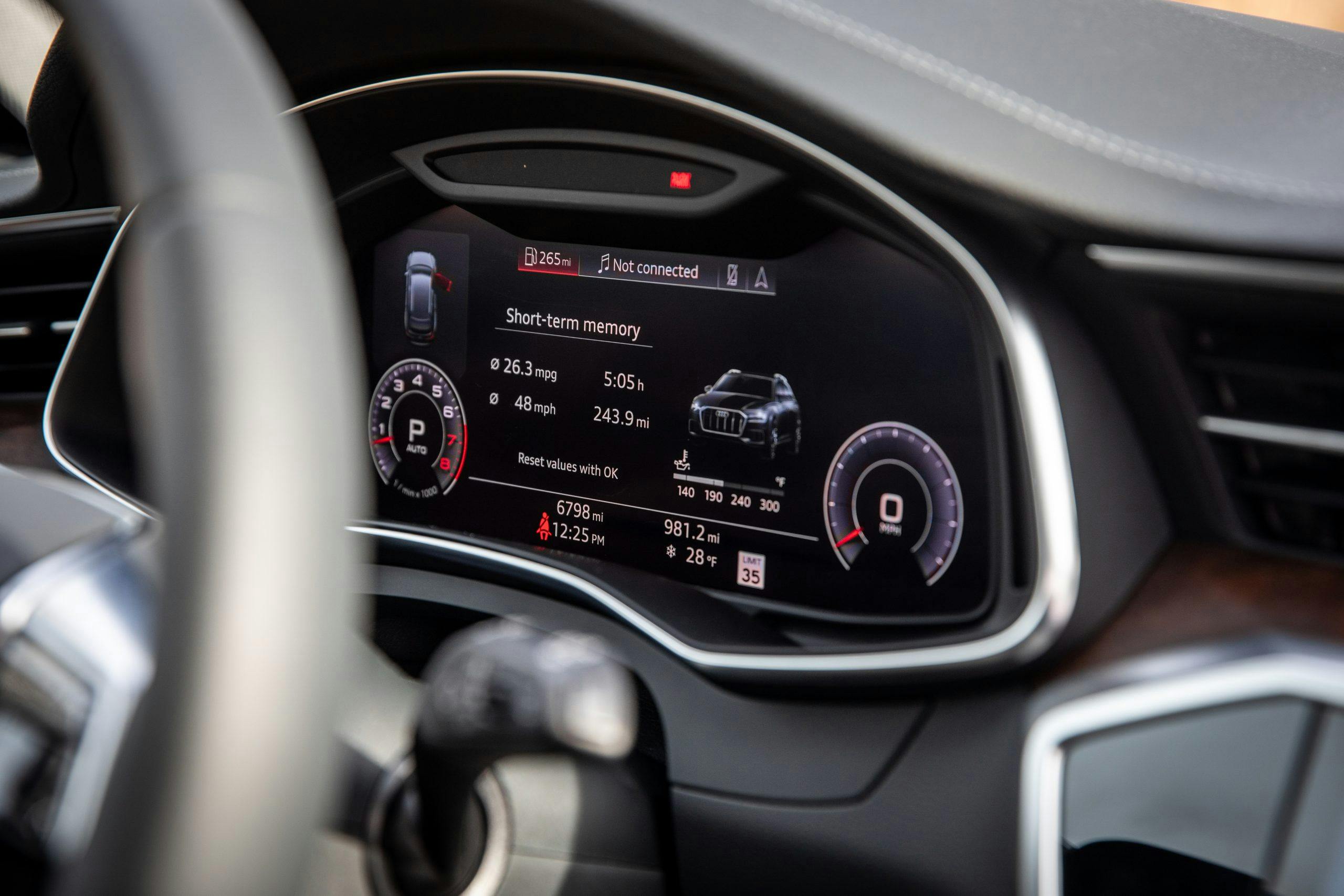 2020 Audi A6 allroad virtual cockpit screen