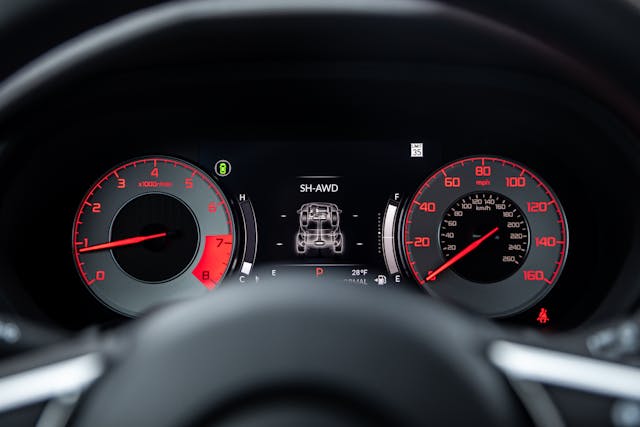 2021 Acura TLX interior dash gauges