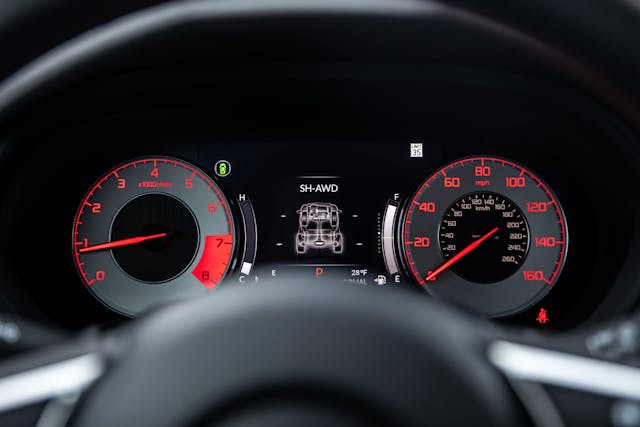 2021 Acura TLX interior dash gauges