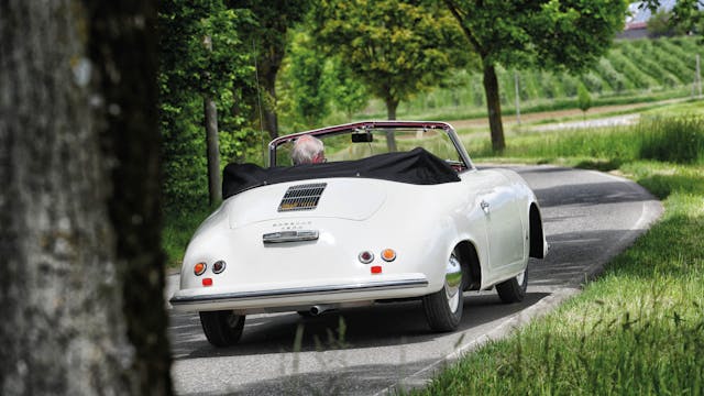 Porsche 356 1500 Pre-A Cabriolet rear action