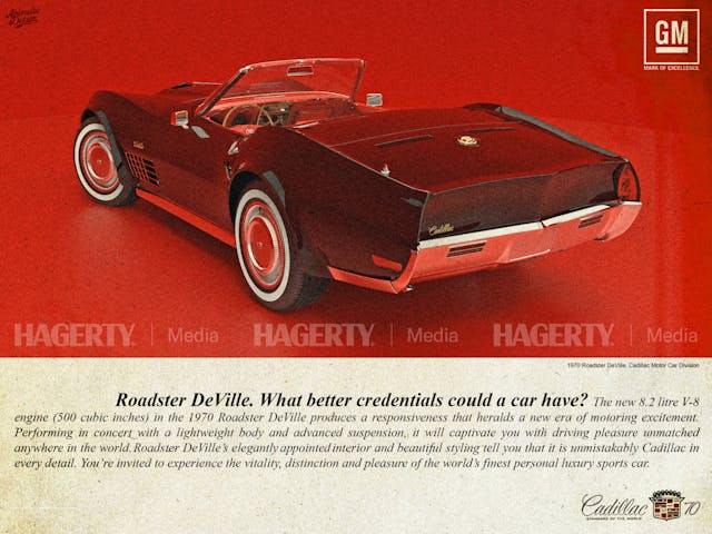 68 Cadillac Roadster DeVille GM General Motors Ad mock up