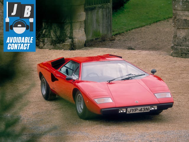 lamborghini countach front three-quarter avoidable contact thumb