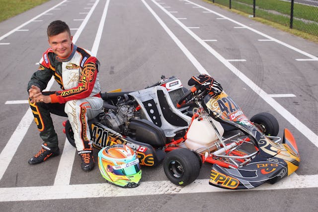 Racing with Autism Austin Riley kart