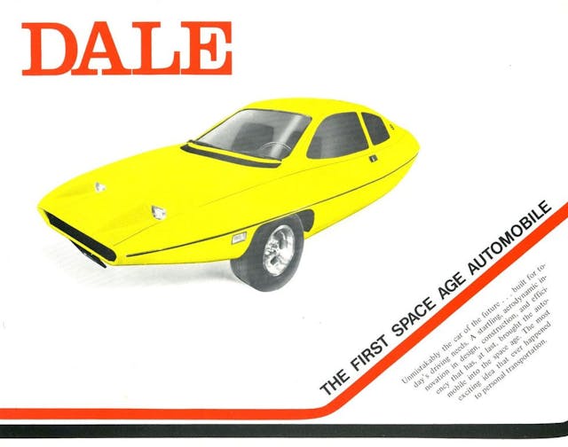 1975 Dale Three Wheel Car Brochure