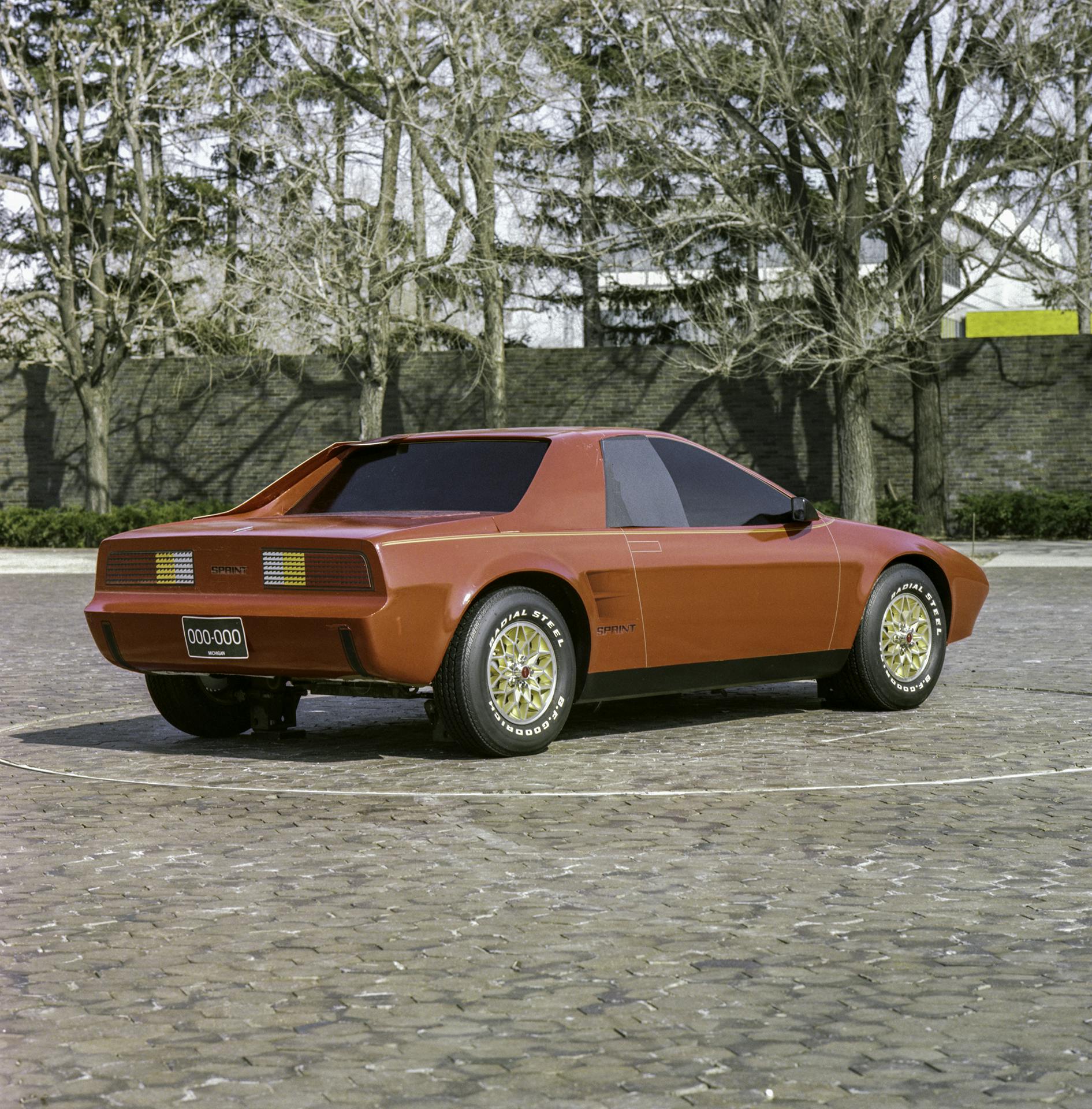 1984 Pontiac P body Fiero rear three-quarter