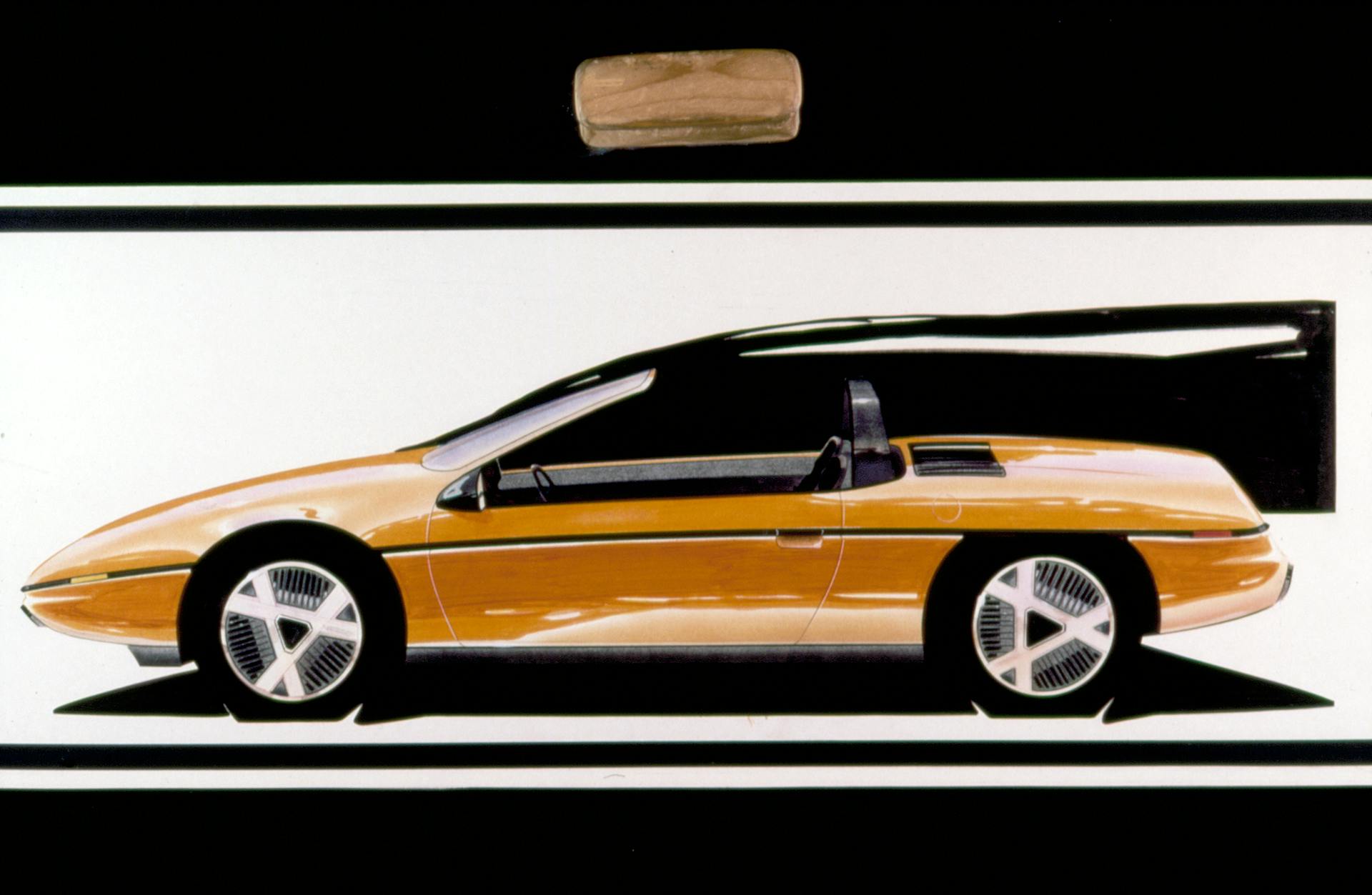 1985 Pontiac Fiero Design Sketch