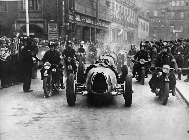 German Racing Drivers Honored parade action