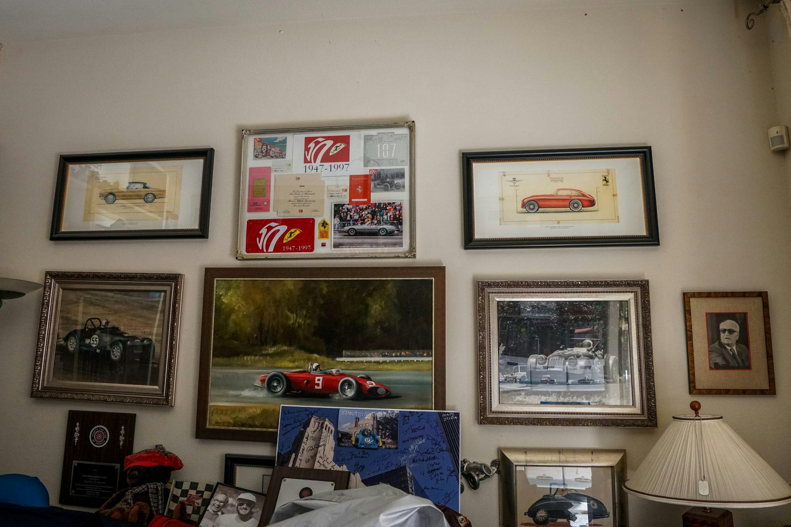 toly arutunoff ferrari pictures framed wall