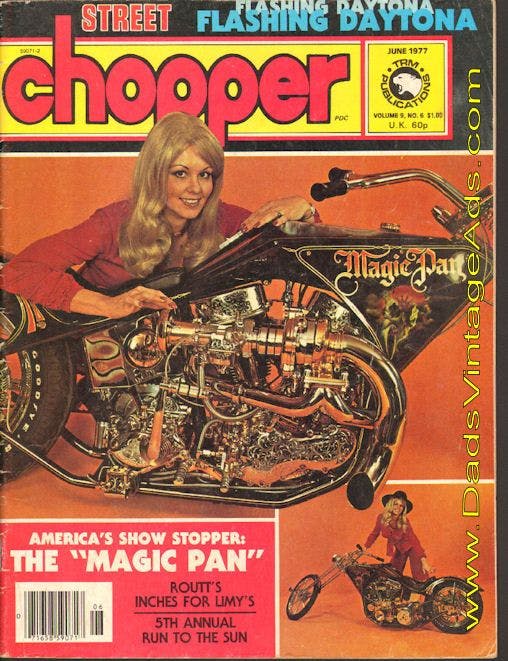 1977 Hollywood Legends Street Chopper Magazine cover