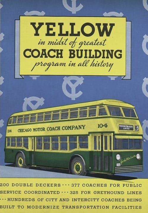 Yellow Coach 720 brochure cover