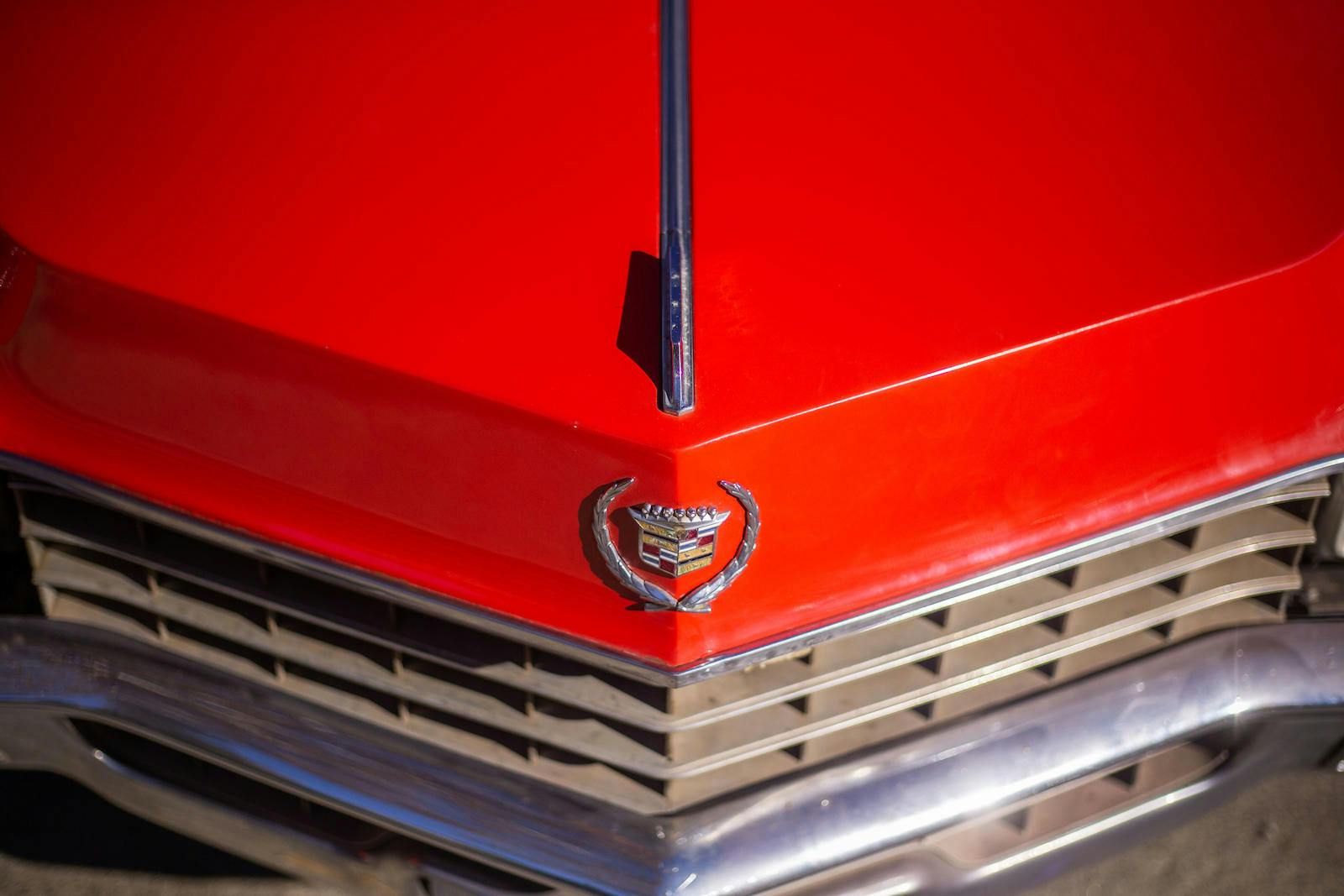 1967 Cadillac Eldorado front hood emblem