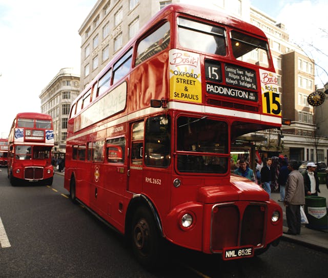 London Double Decker Routemaster iconic bus