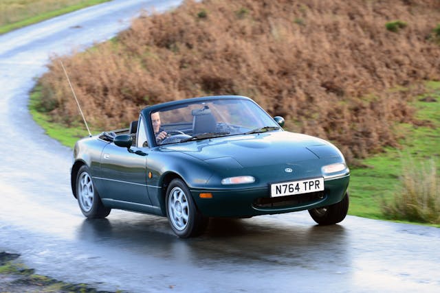 Mazda MX-5 front three-quarter dynamic action