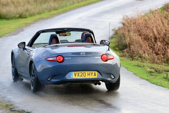Mazda MX-5 R-Sport rear action top down