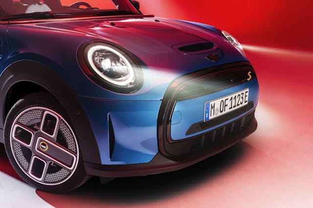 2022 Mini cooper S Island Blue front fascia