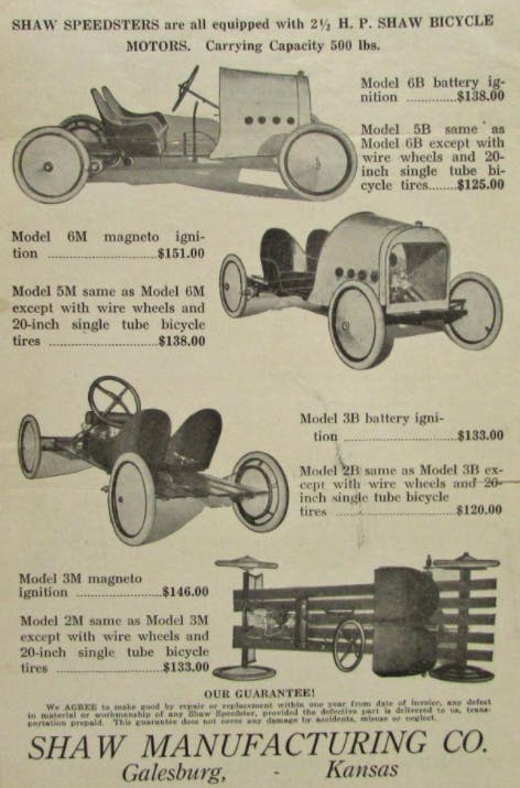 Shaw Speedsters Ad