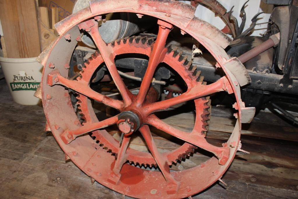 Shaw Model T Conversion Tractor rear wheel