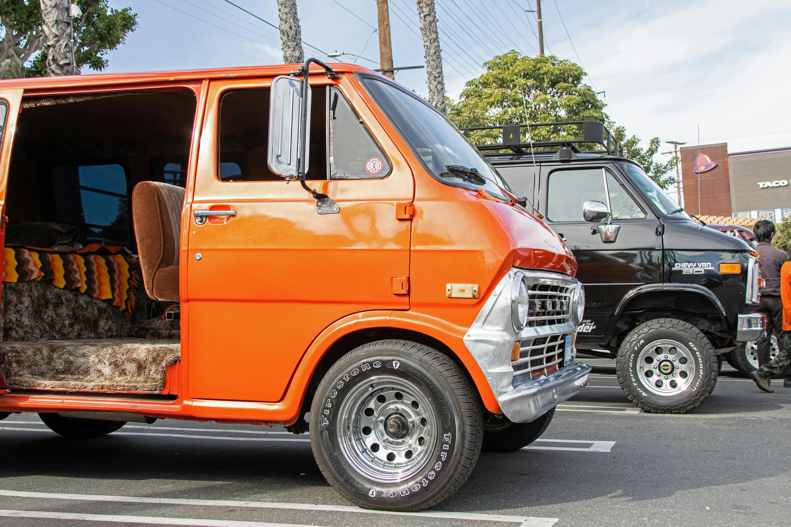 So-Cal Slow Ride Van Run orange ford