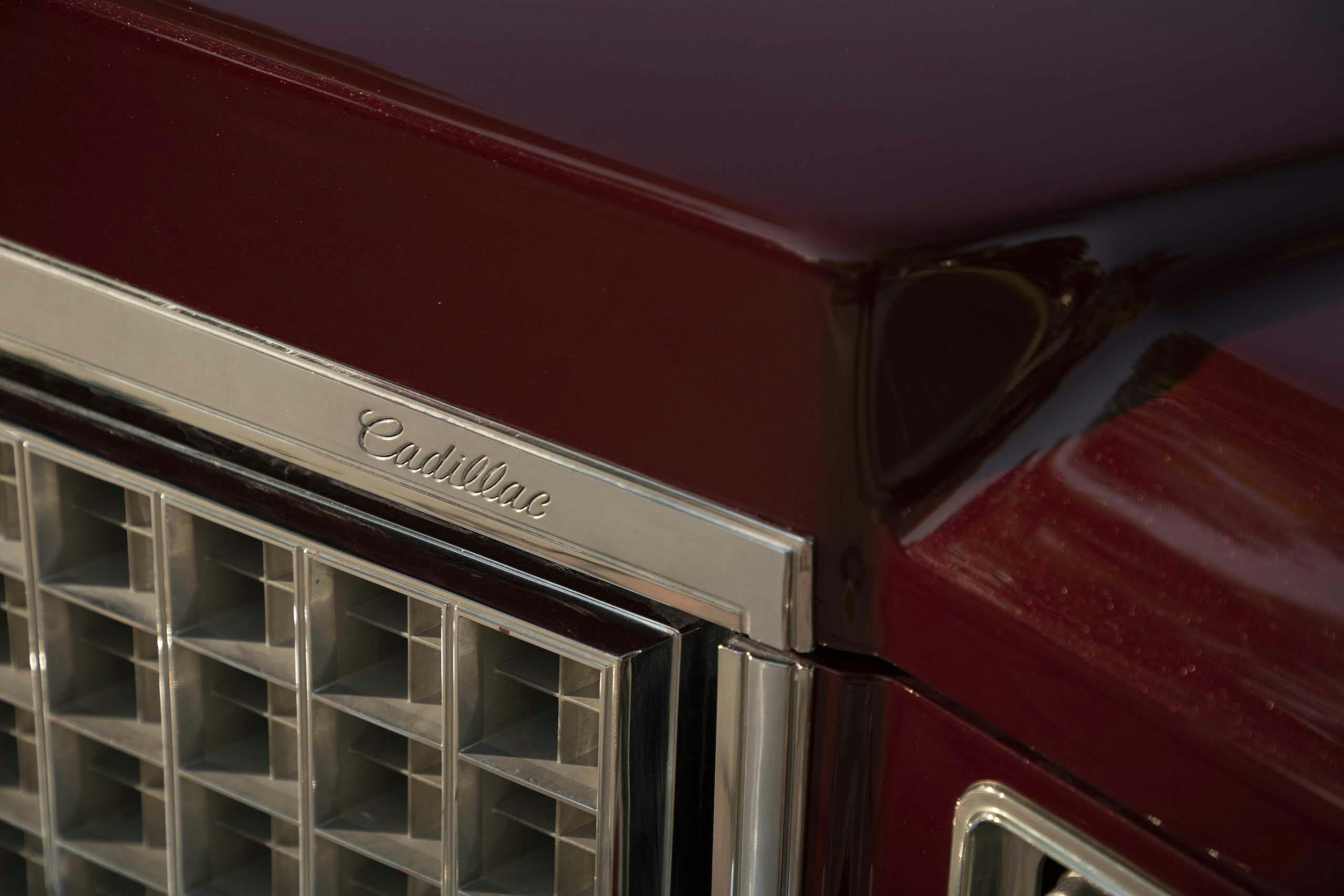 1976 Cadillac Coupe DeVille front grille detail