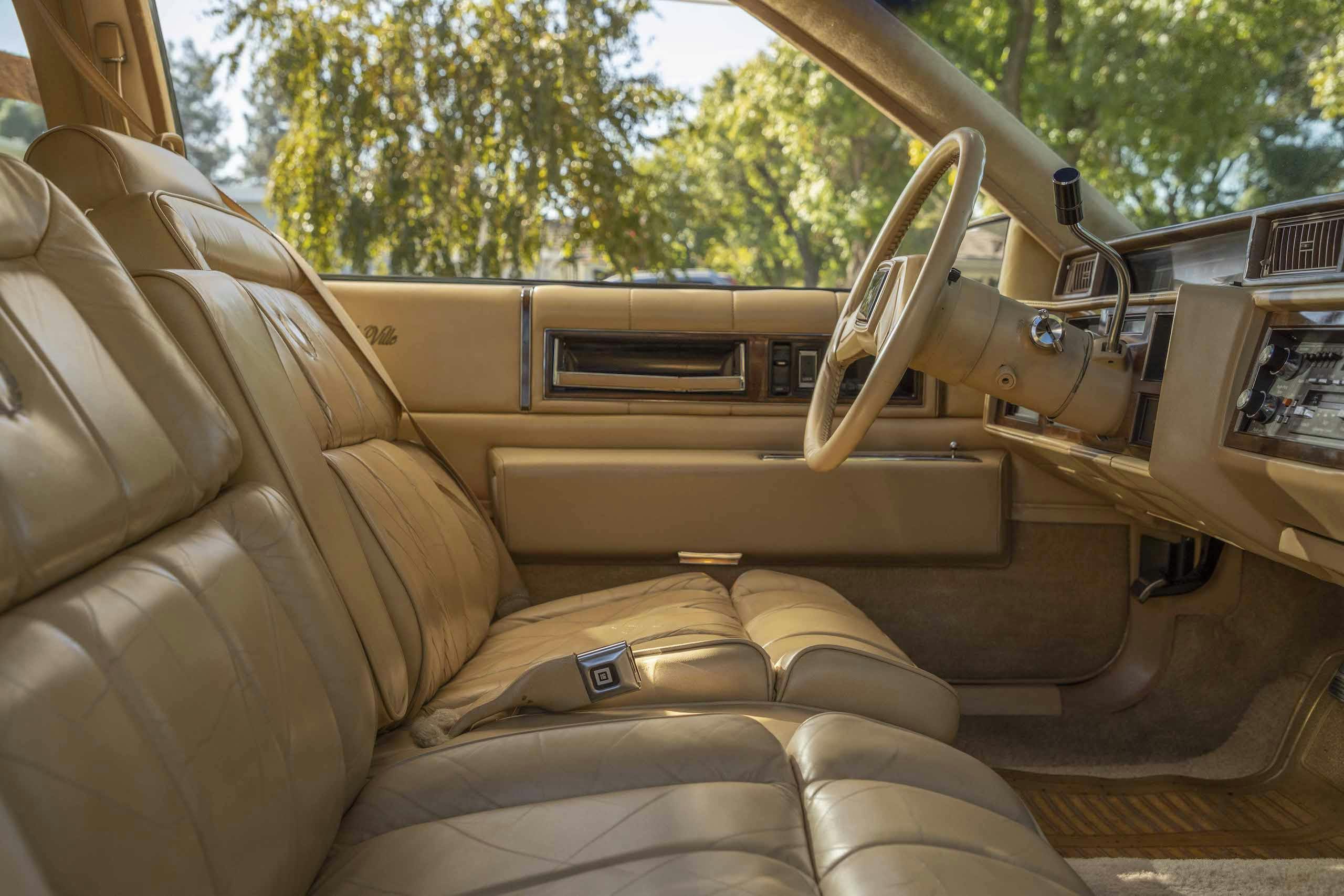1986 Cadillac Coupe DeVille interior