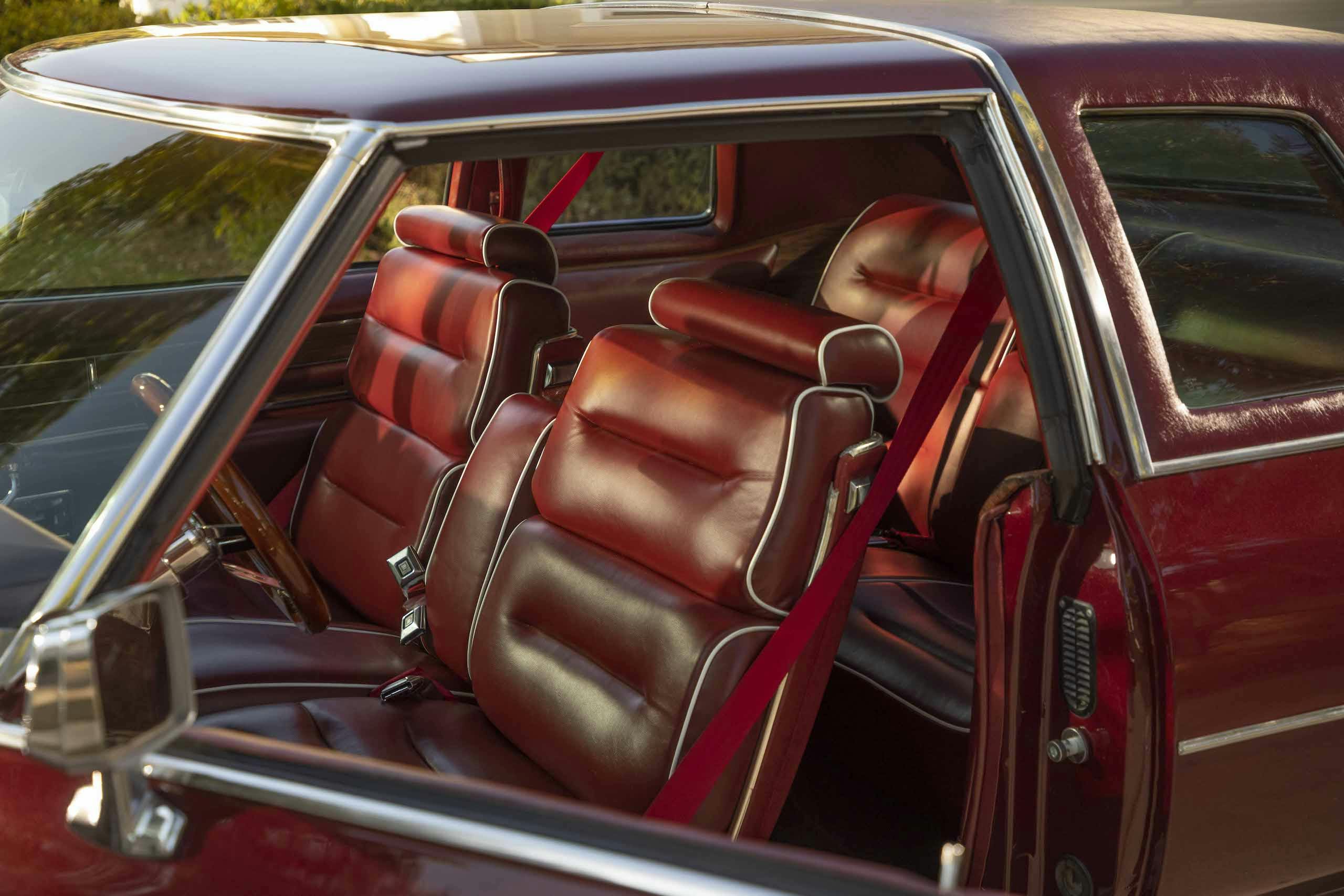1976 Cadillac Coupe DeVille interior seats