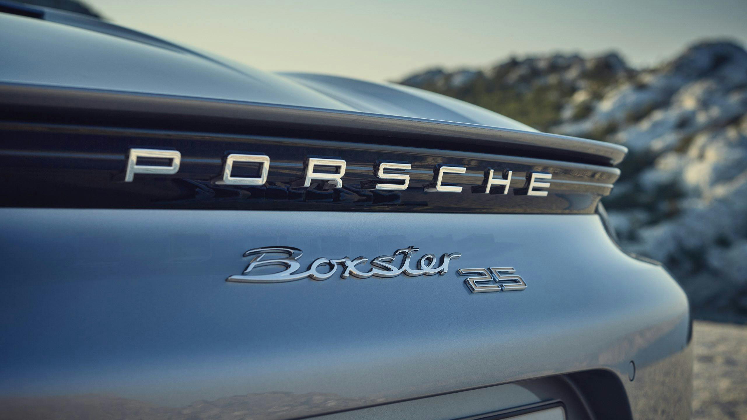 Porsche Boxster 25 badge