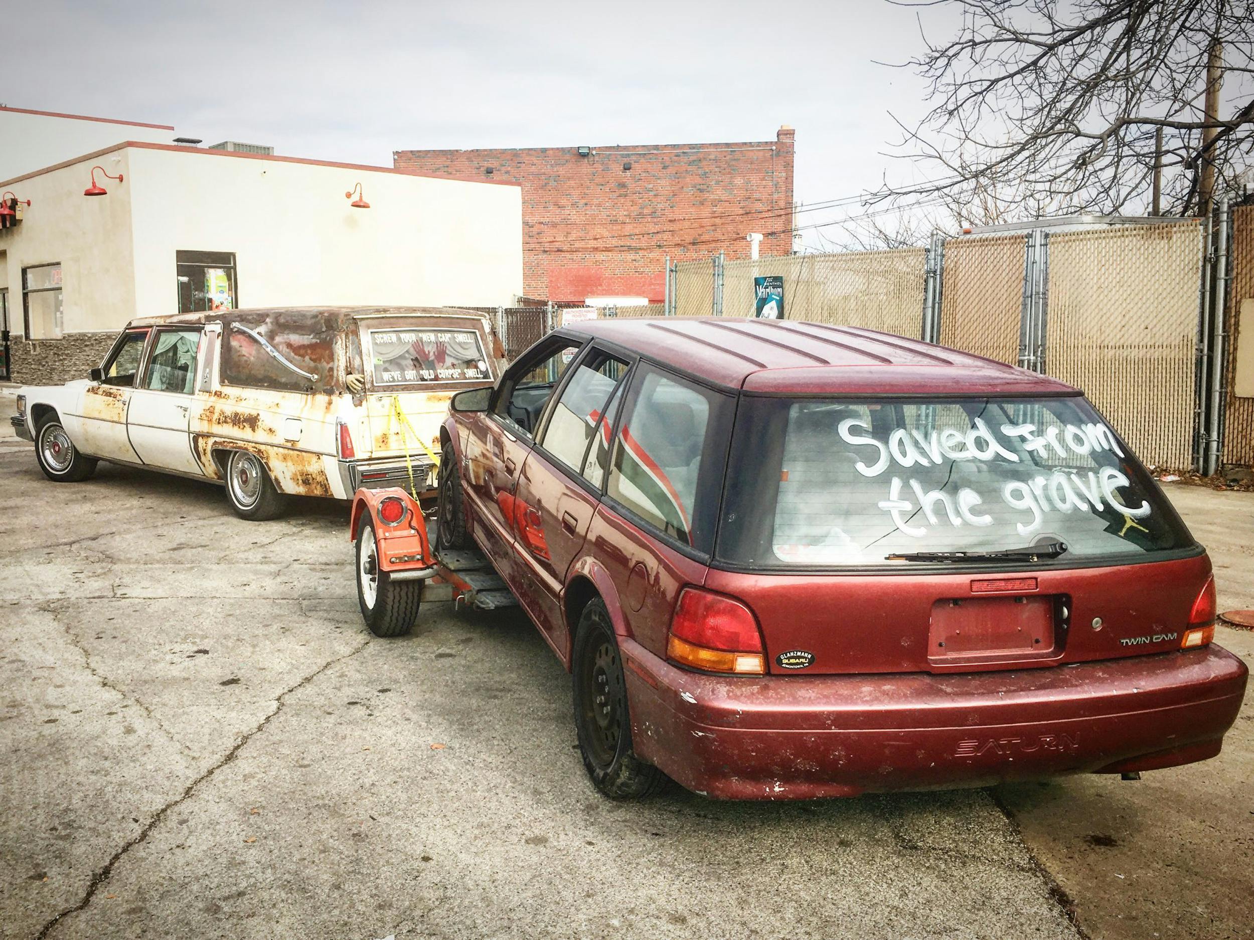 saved from the grave saturn wagon on dollie