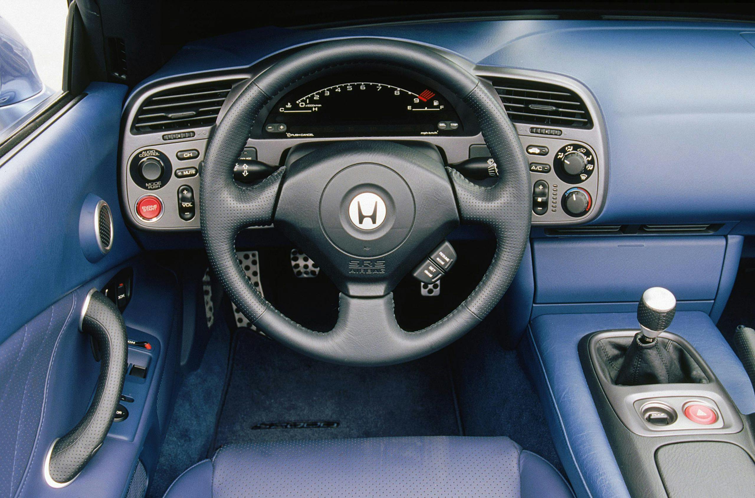 2002 Honda S2000 interior leather steering wheel
