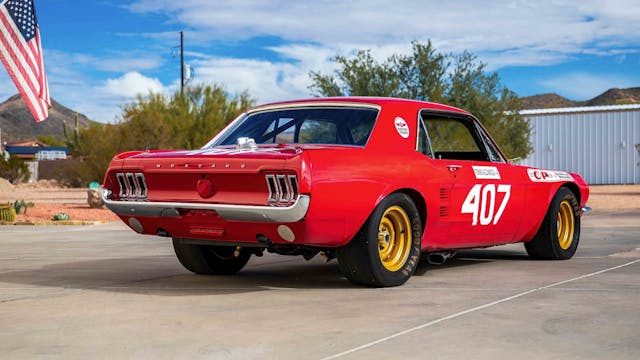 1967 Ford Mustang Holman-Moody Racer rear three-quarter