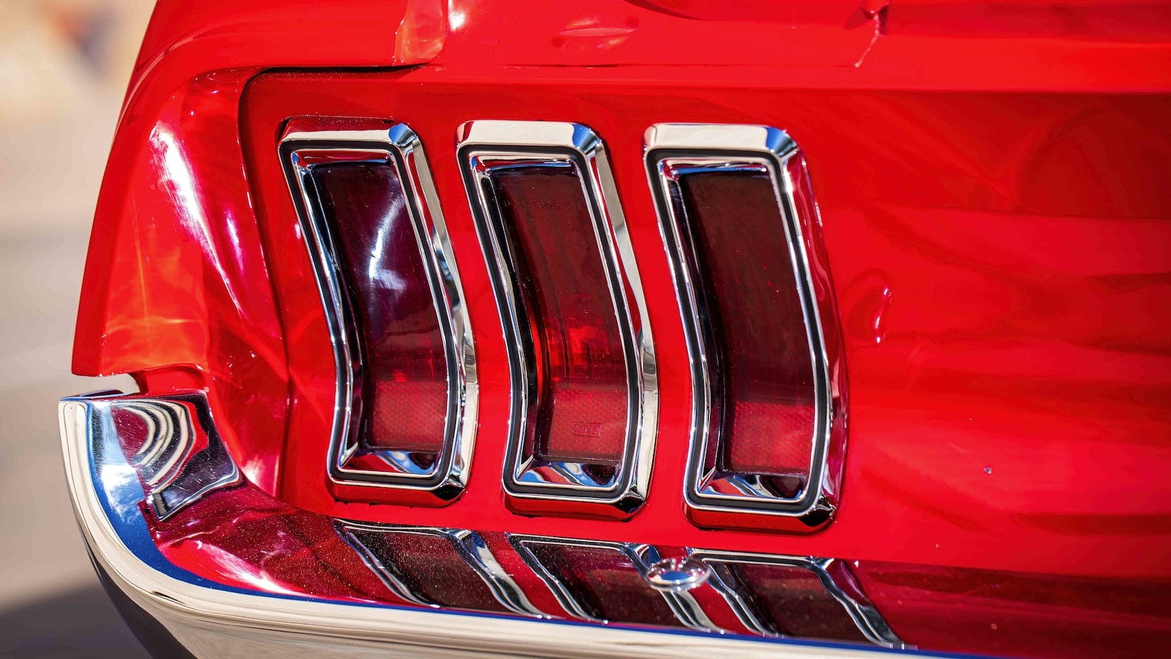 1967 Ford Mustang Holman-Moody Racer taillight detail