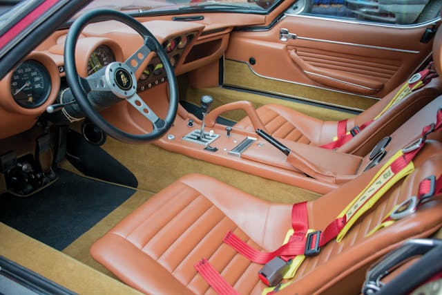 1971 Lamborghini Miura SVJ by Bertone interior seats detail